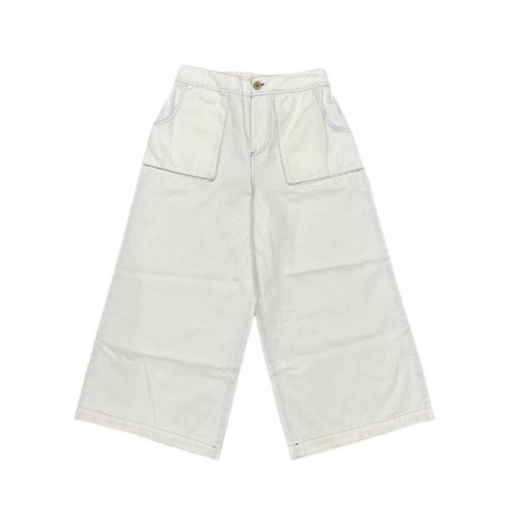 NEW ELLOR nora mid cargo pant in white